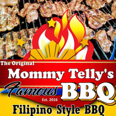 Mommy Telly's Famous BBQ Food Truck Logo